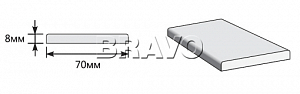 Товар Наличник Прямоугольный 2150x70x8 BRK1181